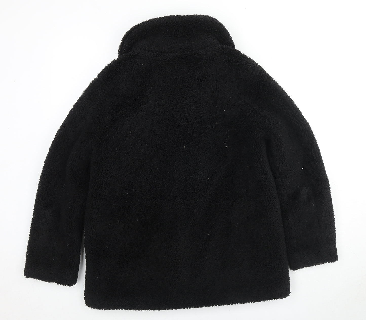 Quiz Womens Black Jacket Coat Size 10 Zip