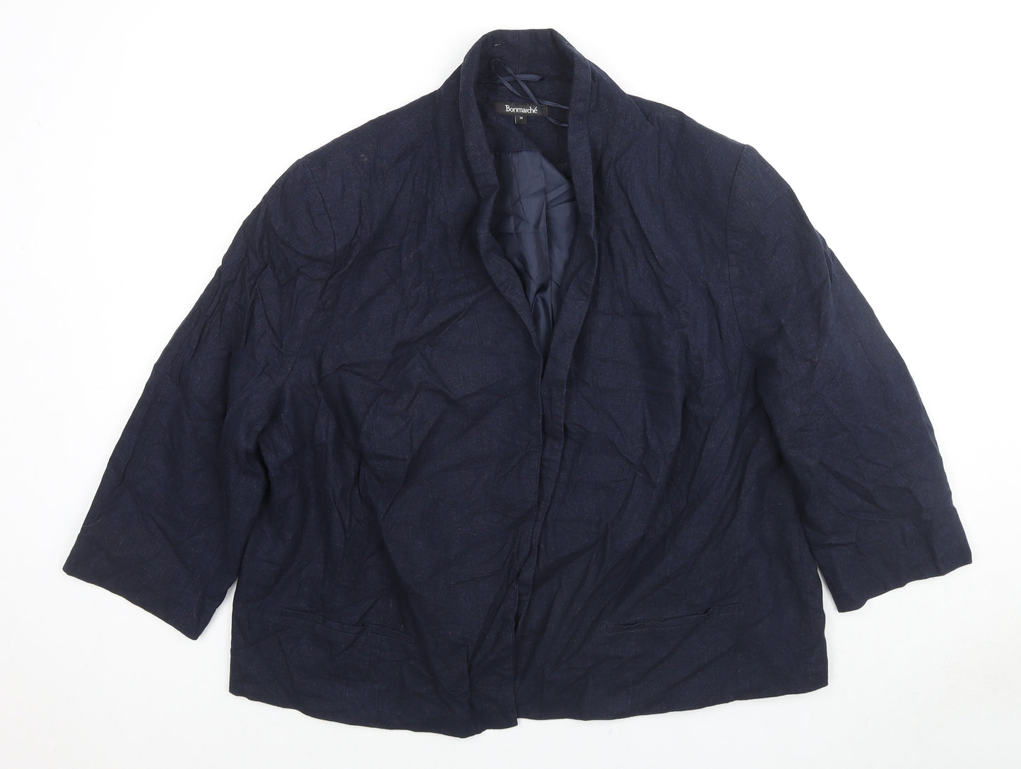 Bonmarché Womens Blue Jacket Blazer Size 24