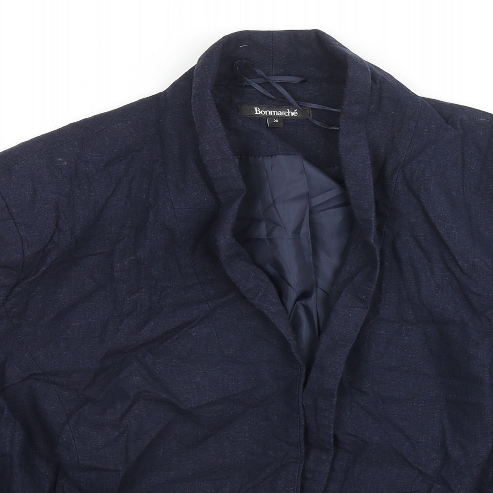 Bonmarché Womens Blue Jacket Blazer Size 24