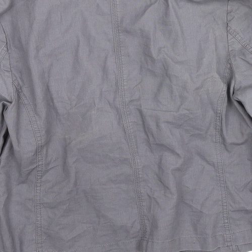 Marks and Spencer Womens Grey Jacket Blazer Size 10 Button