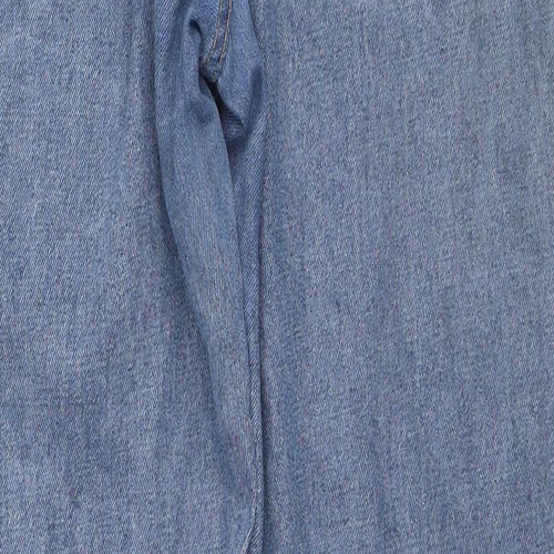 Hutson Harbour Mens Blue Cotton Straight Jeans Size 38 in L33 in Regular Zip