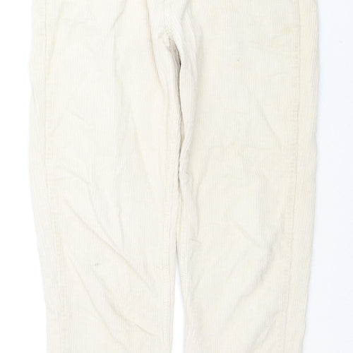 BDG Womens Beige Cotton Trousers Size 27 in L30 in Regular Zip