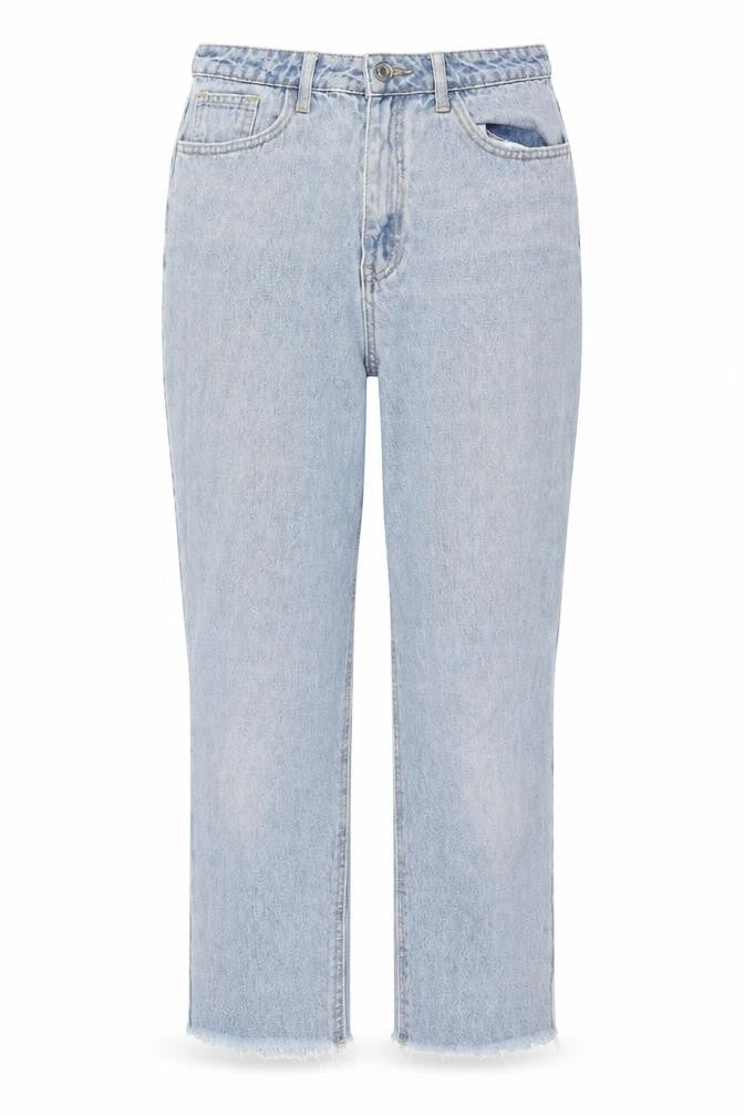 Missguided Womens Blue Cotton Straight Jeans Size 6 L23 in Regular Zip