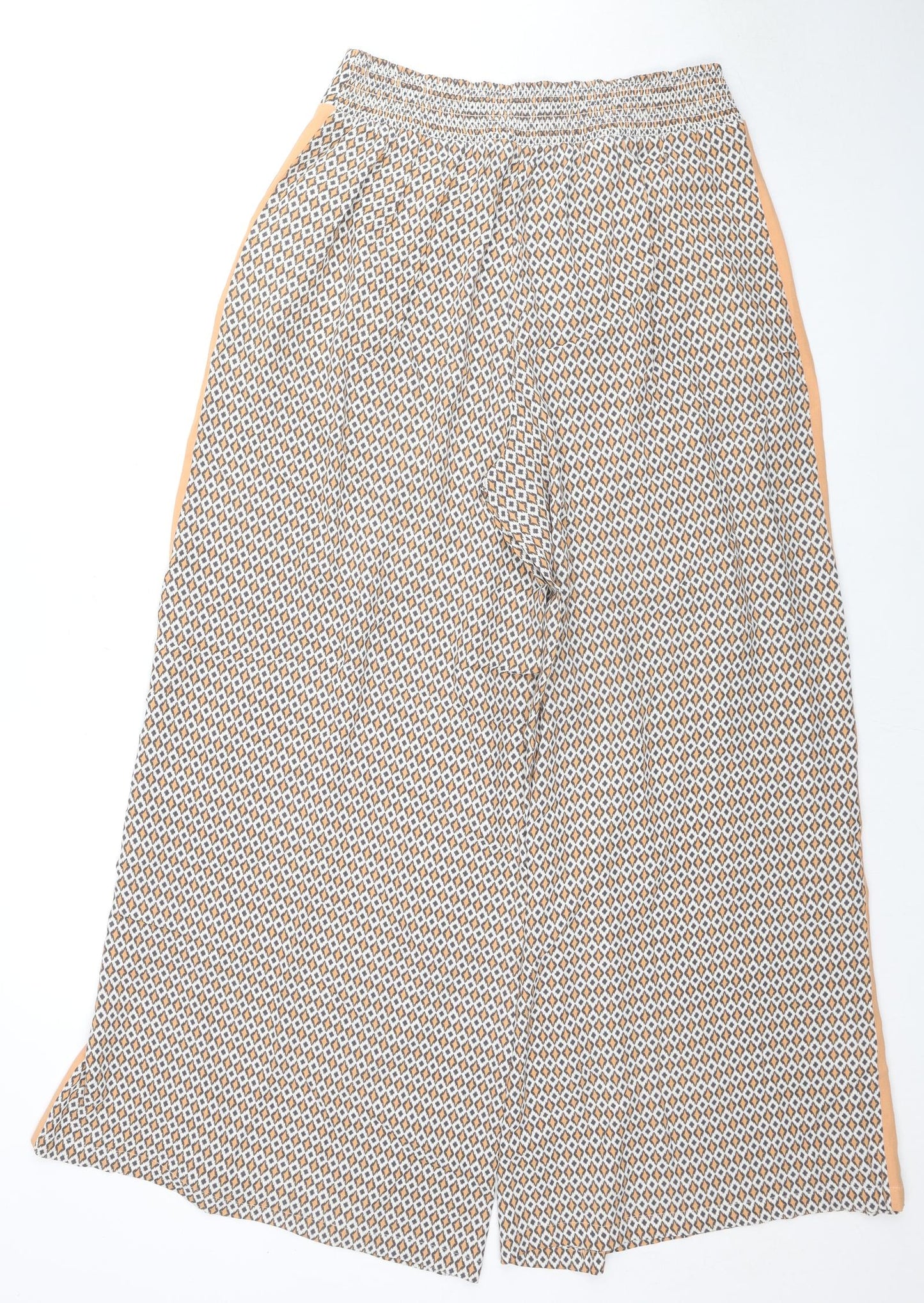 Mint Velvet Womens Multicoloured Geometric Viscose Harem Trousers Size 12 L29 in Regular