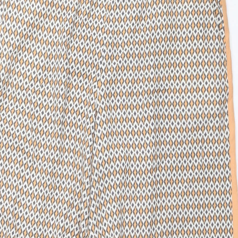 Mint Velvet Womens Multicoloured Geometric Viscose Harem Trousers Size 12 L29 in Regular
