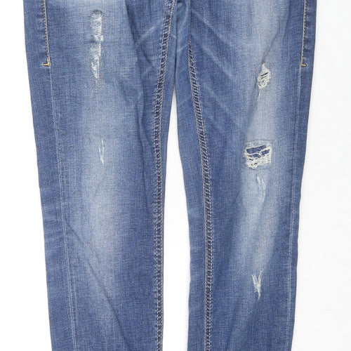 Dondup Womens Blue Cotton Skinny Jeans Size 29 in L27 in Regular Zip