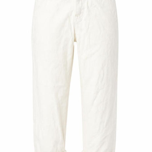 Warehouse Womens Beige Cotton Tapered Jeans Size 6 L26 in Regular Zip