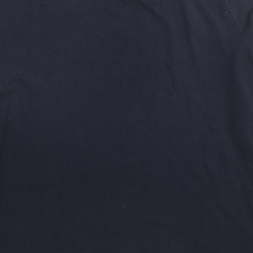 Tatuum Womens Blue Cotton Basic Blouse Size M V-Neck