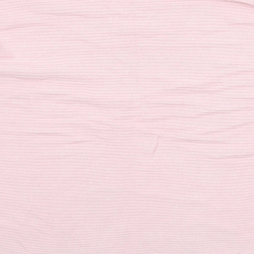 H&M Womens Pink Boat Neck Cotton Pullover Jumper Size XS - Oversized