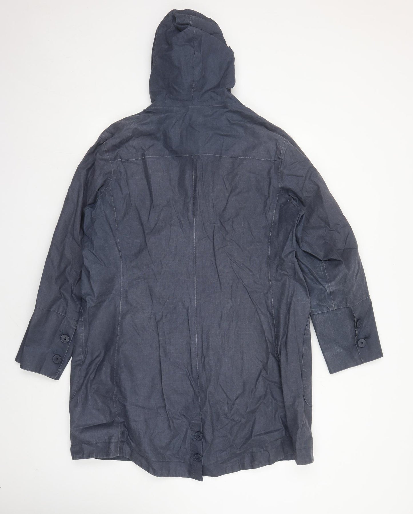Seasalt Womens Blue Rain Coat Coat Size 18 Zip