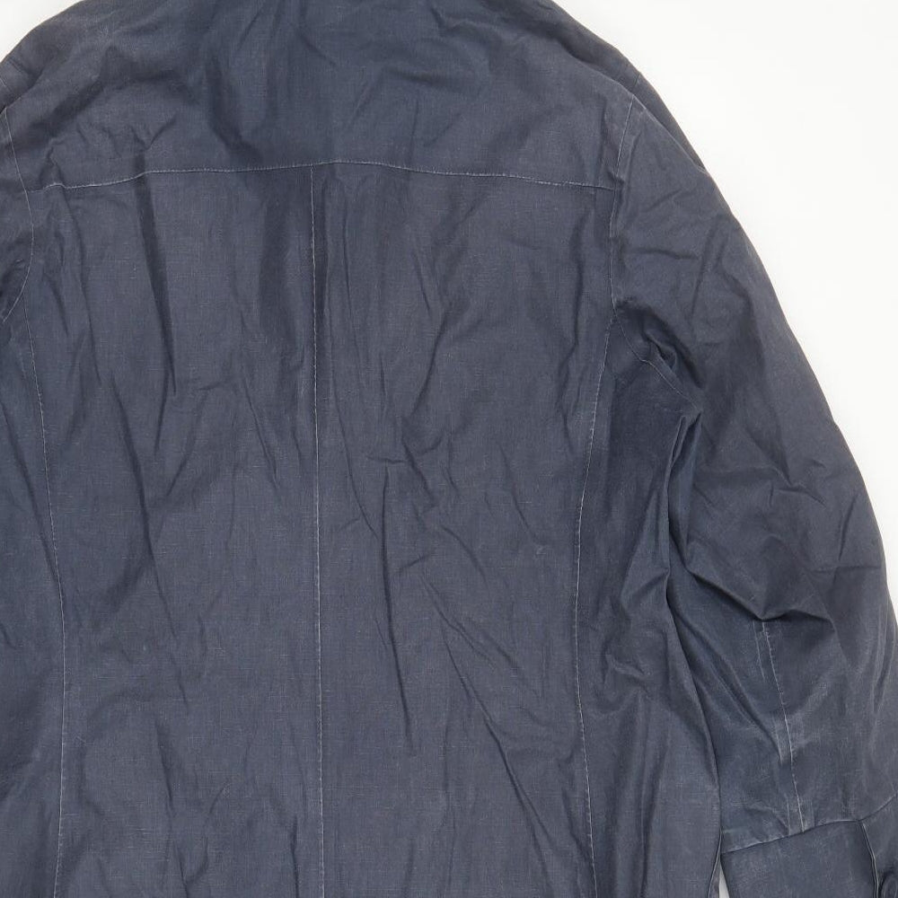 Seasalt Womens Blue Rain Coat Coat Size 18 Zip
