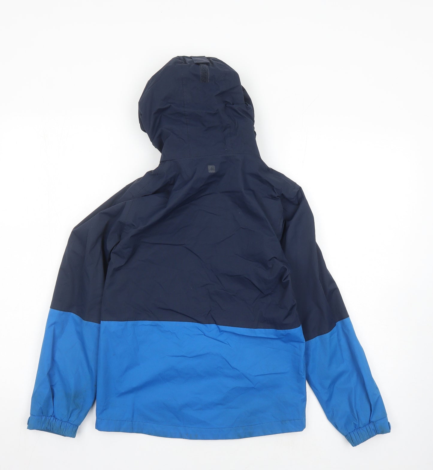 Mountain Warehouse Boys Blue Colourblock Rain Coat Coat Size 9-10 Years Zip