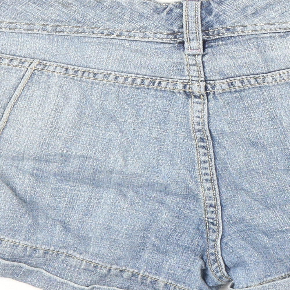Gap Womens Blue Cotton Mom Shorts Size 14 L4 in Regular Zip