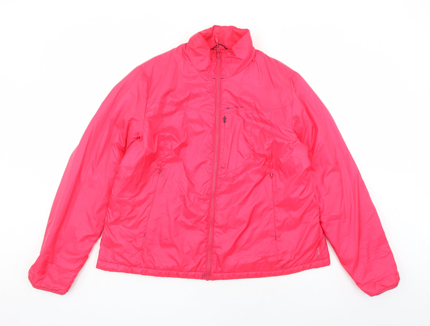 Quechua Womens Pink Jacket Size 2XL Zip