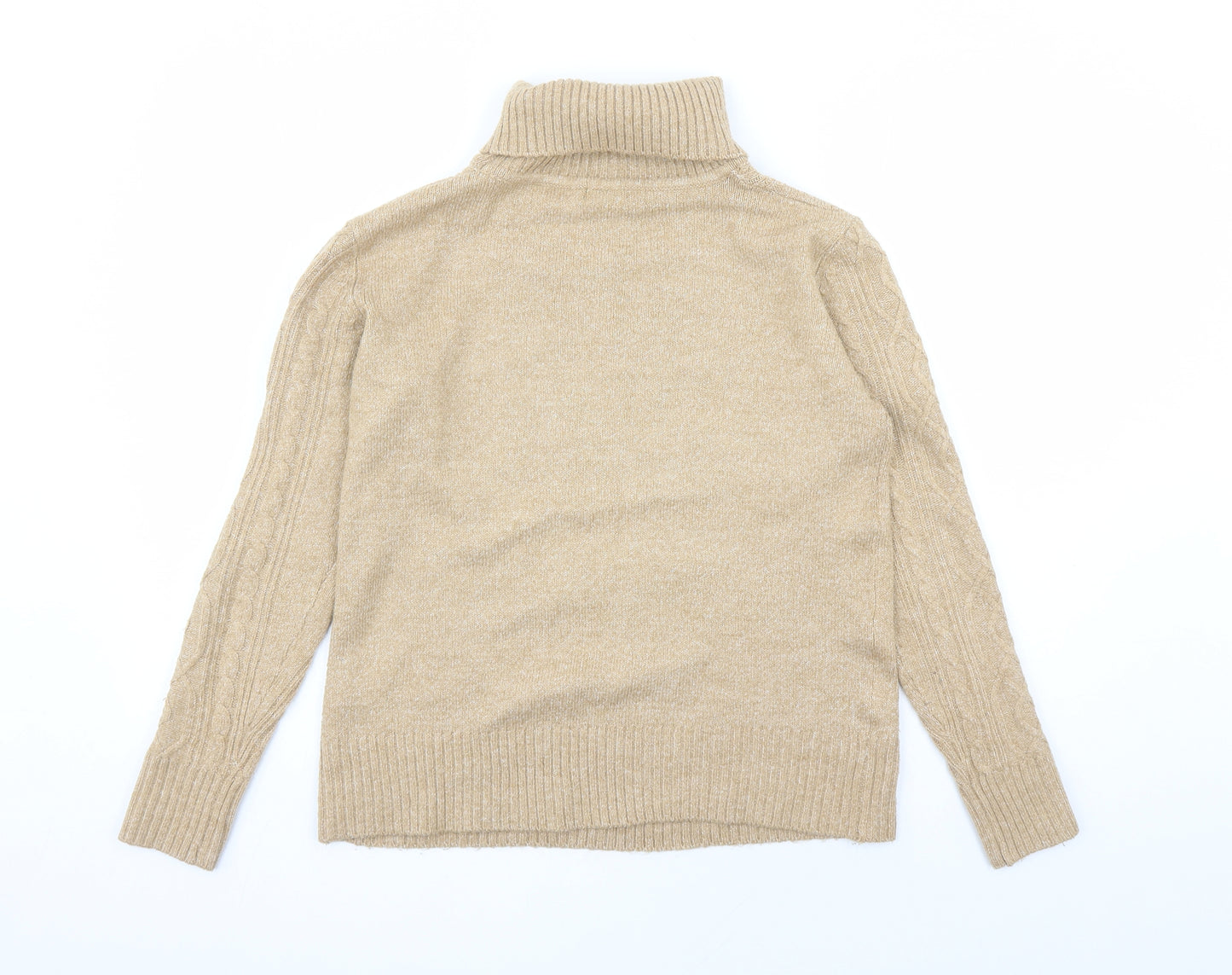 C&A Womens Brown Roll Neck Acrylic Pullover Jumper Size L