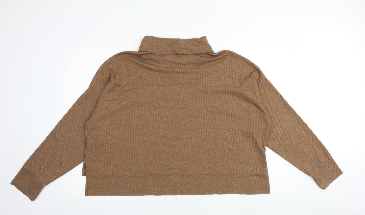 American Eagle Outfitters Womens Brown Roll Neck Viscose Pullover Jumper Size XL