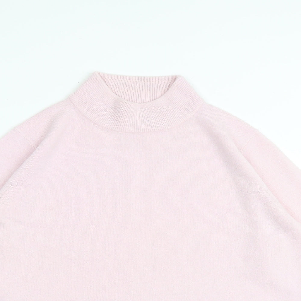 Marks and Spencer Womens Pink High Neck Acrylic Pullover Jumper Size 14