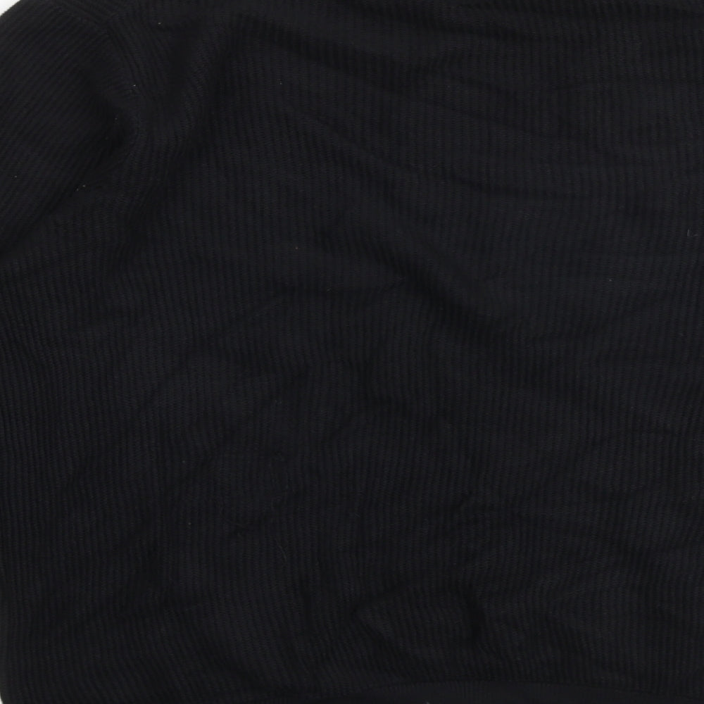Autograph Mens Black Round Neck Cotton Pullover Jumper Size L Long Sleeve