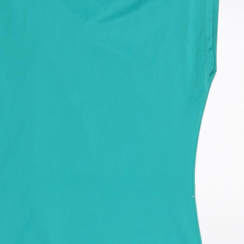 Morgan Womens Blue Polyester Shift Size S Cowl Neck Pullover