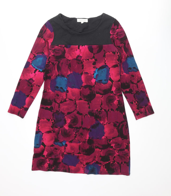 Braintree Womens Multicoloured Geometric Cotton Mini Size XS Round Neck Pullover