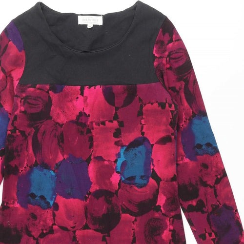Braintree Womens Multicoloured Geometric Cotton Mini Size XS Round Neck Pullover