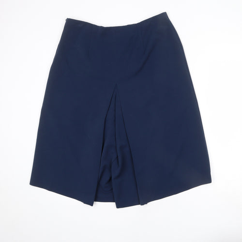 Artigiano Womens Blue Polyester Capri Trousers Size 18 L20 in Regular Zip