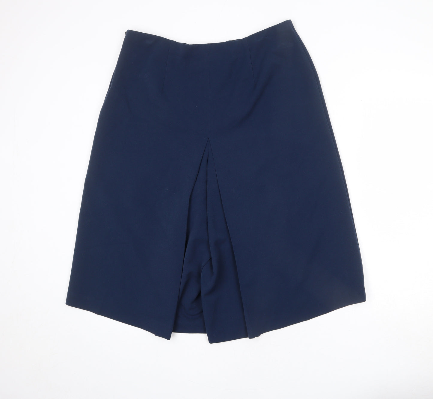 Artigiano Womens Blue Polyester Capri Trousers Size 18 L20 in Regular Zip