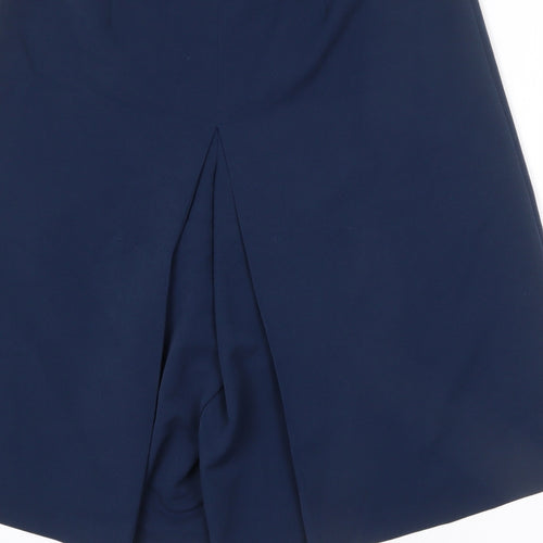 Artigiano Womens Blue Polyester Capri Trousers Size 18 L20 in Regular Zip