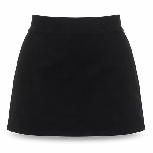 Divided by H&M Womens Black Viscose A-Line Skirt Size S Zip
