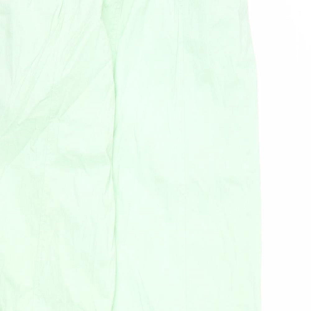 Zara Girls Green Polyester Cargo Trousers Size 13-14 Years L23 in Regular Pullover
