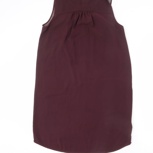 NEXT Womens Multicoloured Geometric Polyester Tank Dress Size 10 Round Neck Pullover - Trees, Snake Skin, Gradient
