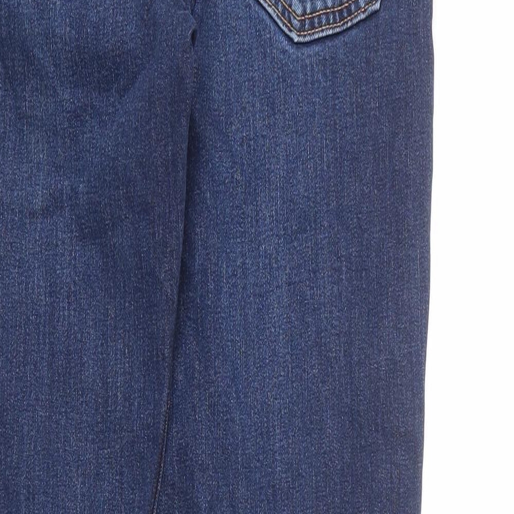 Levi's Mens Blue Cotton Straight Jeans Size 32 in L32 in Regular Zip