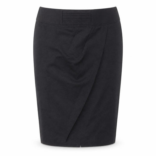 NEXT Womens Black Cotton Straight & Pencil Skirt Size 8 Zip
