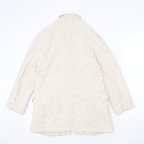 Stradivarius Womens Beige Jacket Blazer Size L