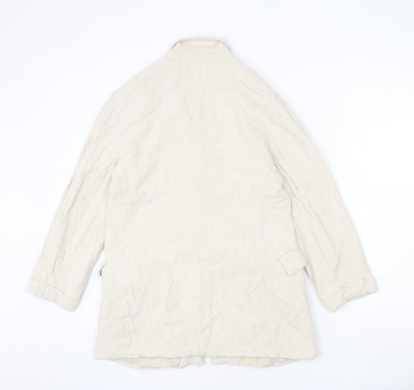 Stradivarius Womens Beige Jacket Blazer Size L