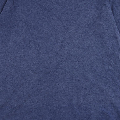 E-Woman Womens Blue Round Neck Polyamide Pullover Jumper Size S - Size S-M