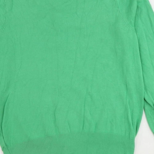 Marks and Spencer Womens Green Round Neck Viscose Cardigan Jumper Size 10
