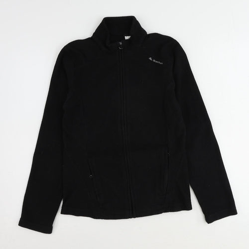 Quechua Womens Black Jacket Size XS Zip - Quarter-Zip