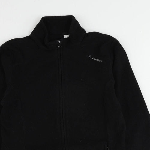 Quechua Womens Black Jacket Size XS Zip - Quarter-Zip