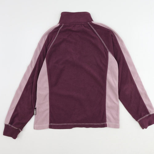 Dublin Womens Purple Polyester Pullover Sweatshirt Size M Zip - Quarter-Zip