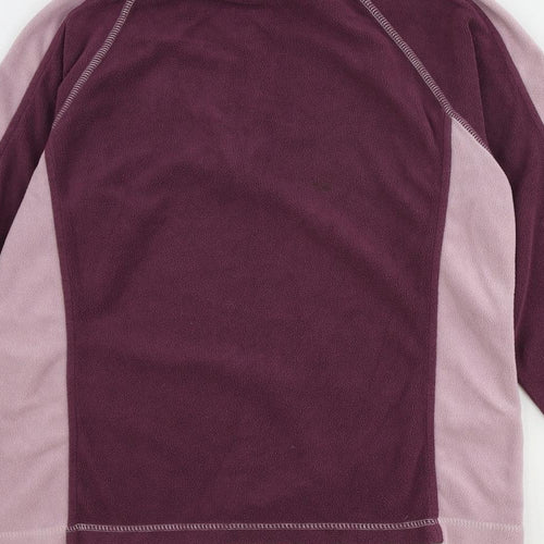 Dublin Womens Purple Polyester Pullover Sweatshirt Size M Zip - Quarter-Zip