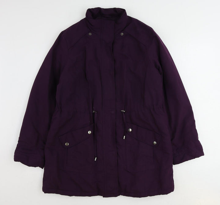 BHS Womens Purple Jacket Size 12 Zip