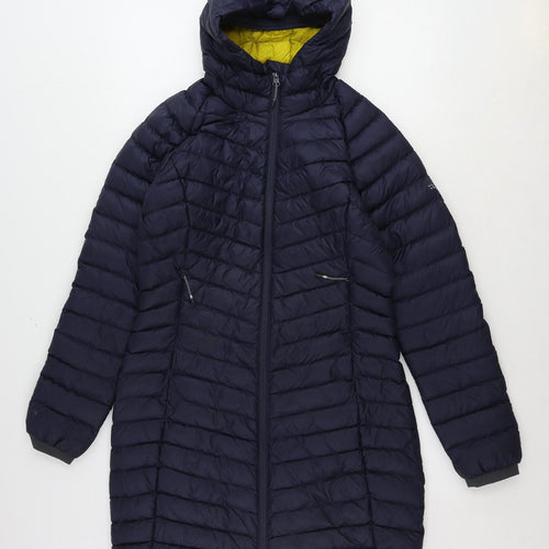 RAB Womens Blue Puffer Jacket Coat Size 10 Zip