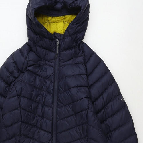 RAB Womens Blue Puffer Jacket Coat Size 10 Zip