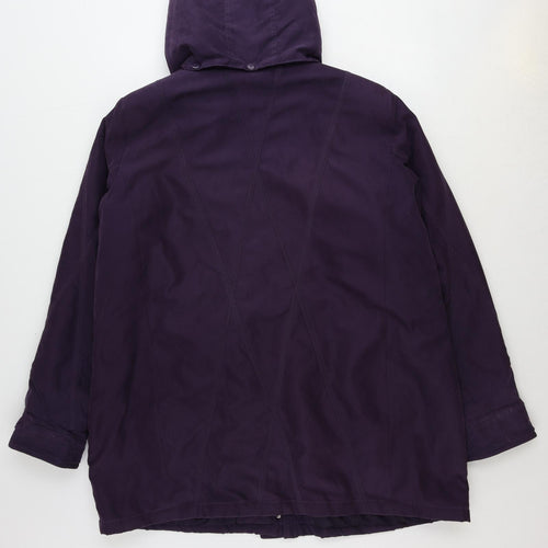 Bonmarché Womens Purple Jacket Size L Zip