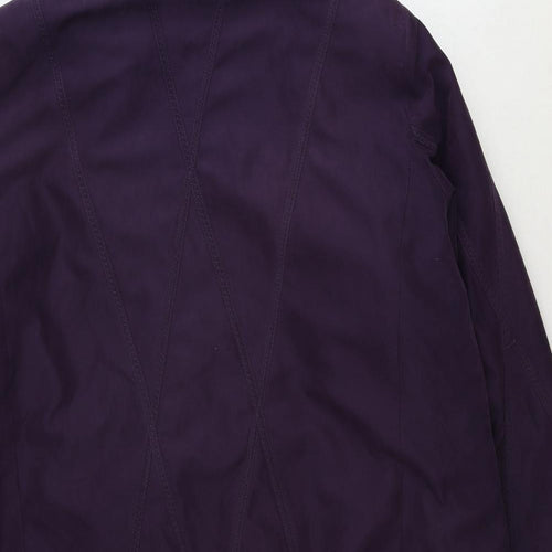 Bonmarché Womens Purple Jacket Size L Zip