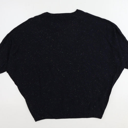 Phase Eight Womens Blue Round Neck Cotton Pullover Jumper Size XS