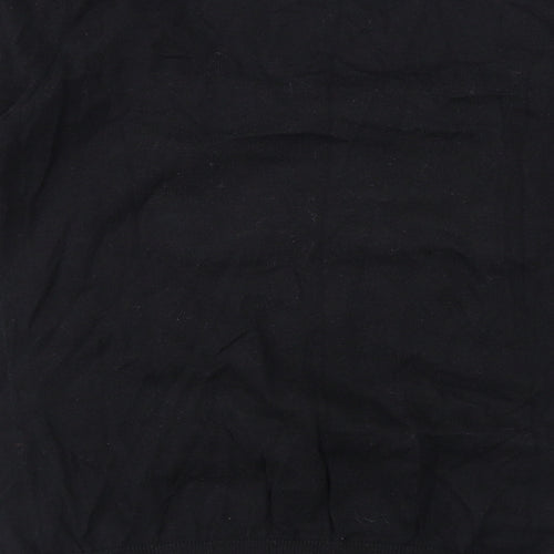 NEXT Womens Black Cotton Basic Blouse Size 8 Round Neck - Twin Set