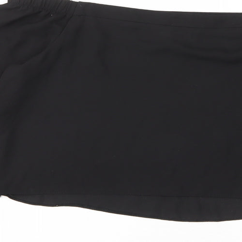 New Look Womens Black Polyester Basic Blouse Size 8 Off the Shoulder - Flow arms