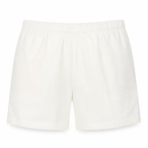 Marks and Spencer Womens Ivory Polyester Bermuda Shorts Size 20 L7 in Regular Pull On - Pockets, Elastic waist